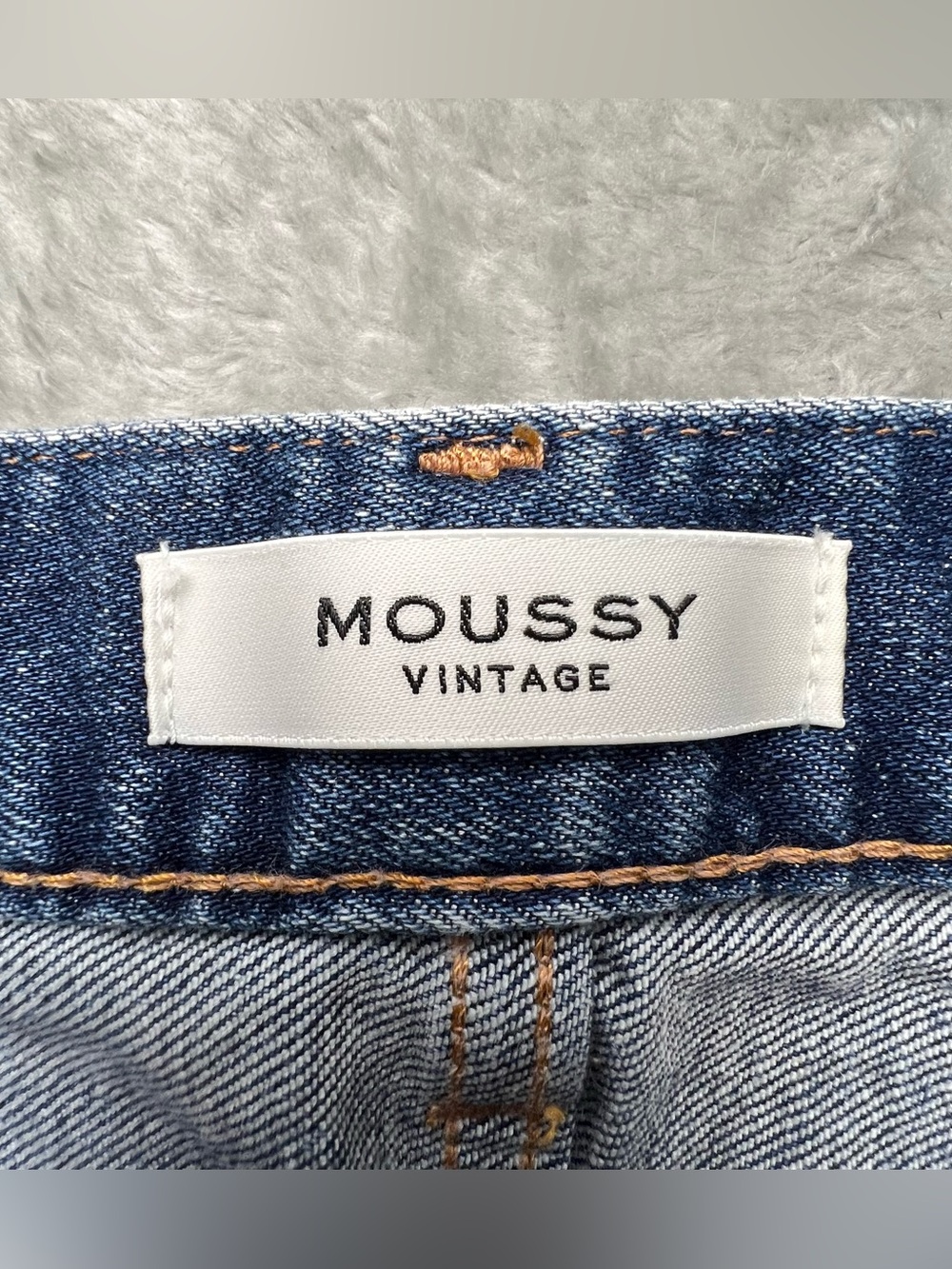 Moussy Vintage Sundance Skinny Ankle Jeans Dark Blue Size 30 Distressed Japan - Picture 8 of 9